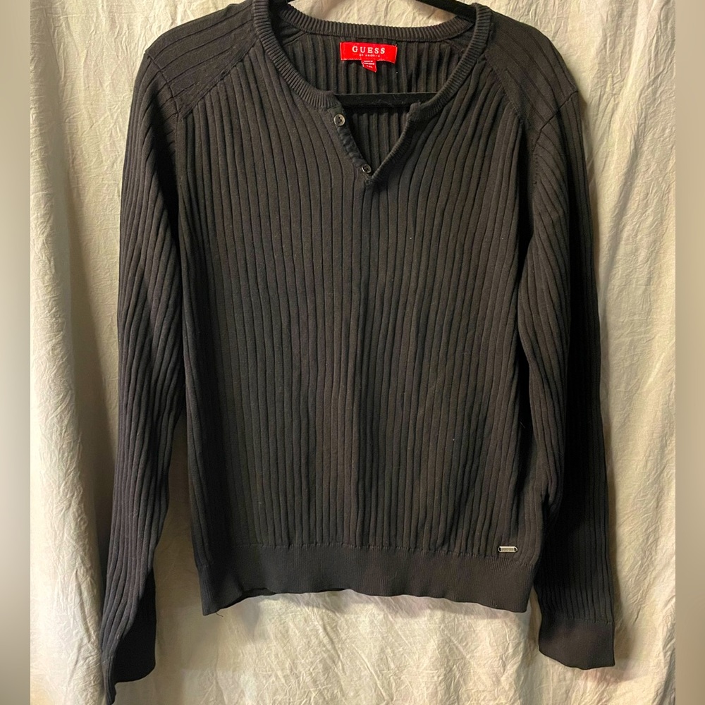 Mens XXL black guess sweater